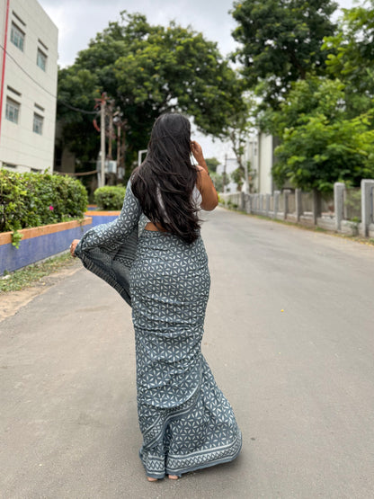 Petal Mosaic Saree