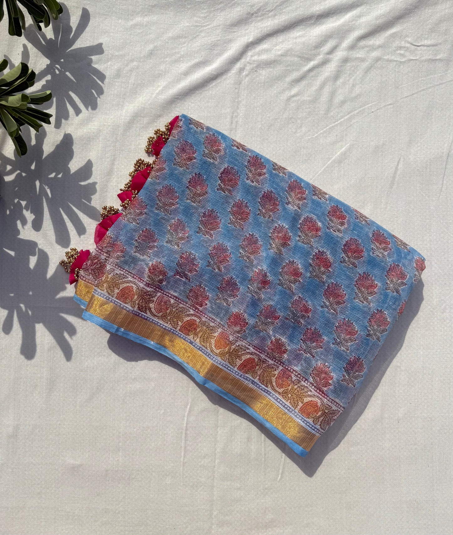 Blue Pea Saree