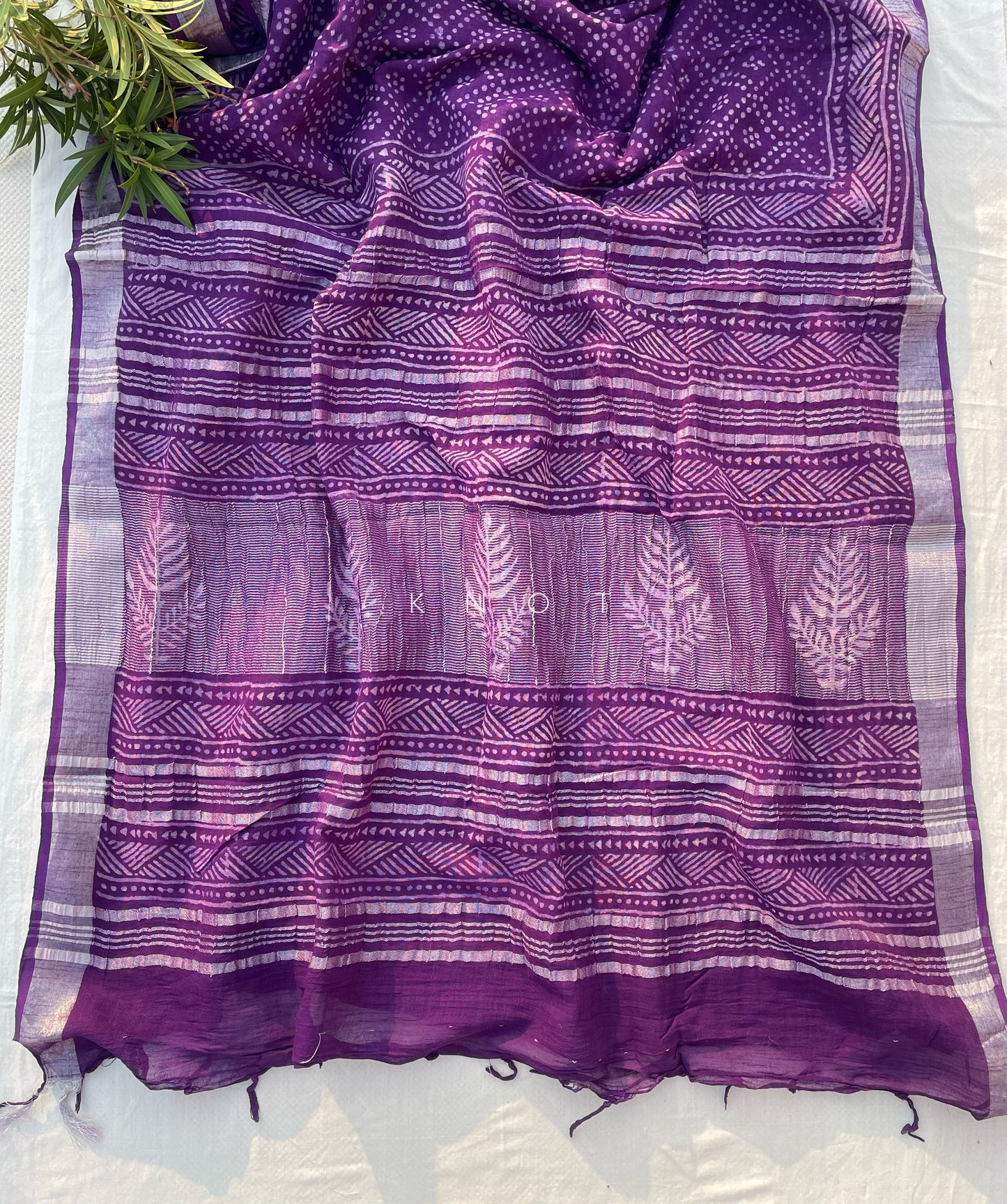 Purple Brick Saree