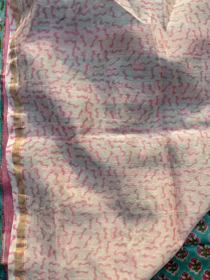 Aqua Breeze Saree