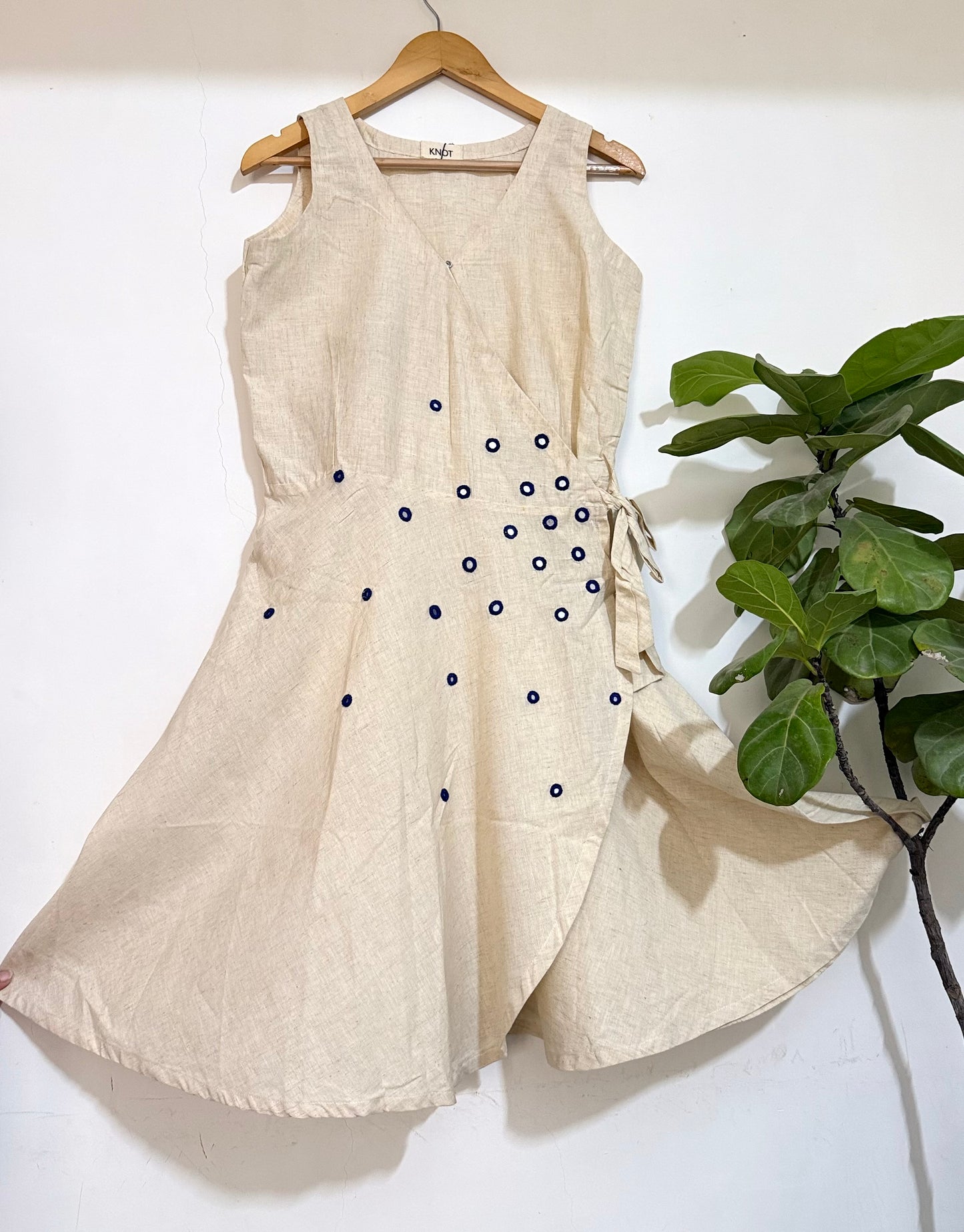 Ivory Wrap Dress