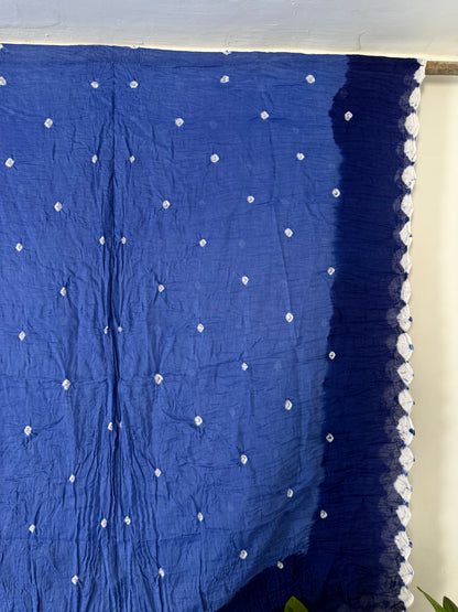 Blue Bandhani Dupatta