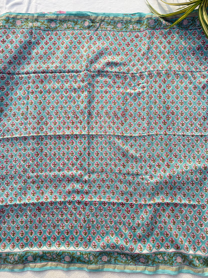 Aqua Breeze Saree
