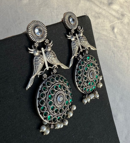 Dual Bird Earrings