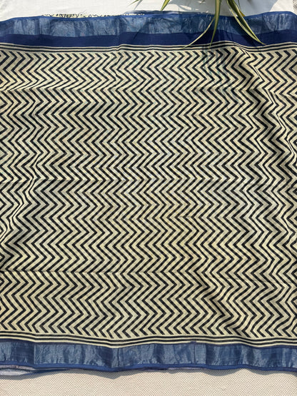 Royal Chevron Saree