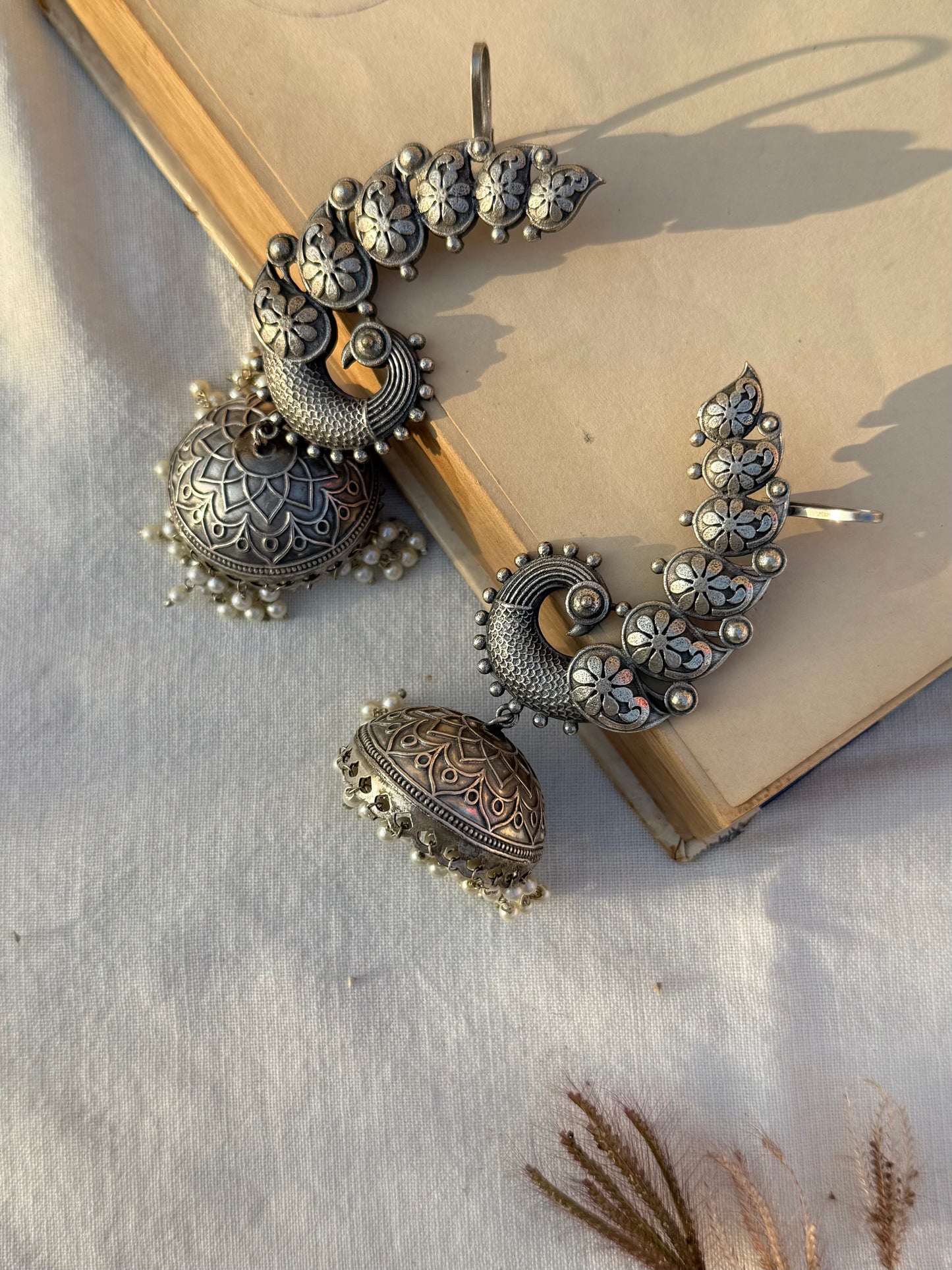 Peacock Earcuffs