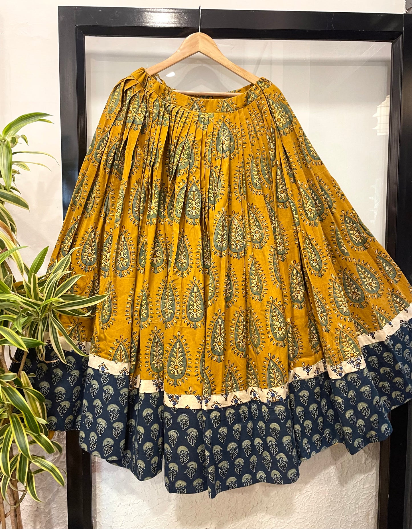 Mustard Paisley Chaniya