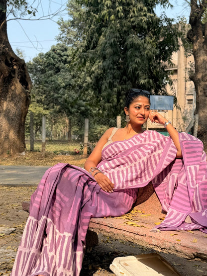 Striped Box Saree