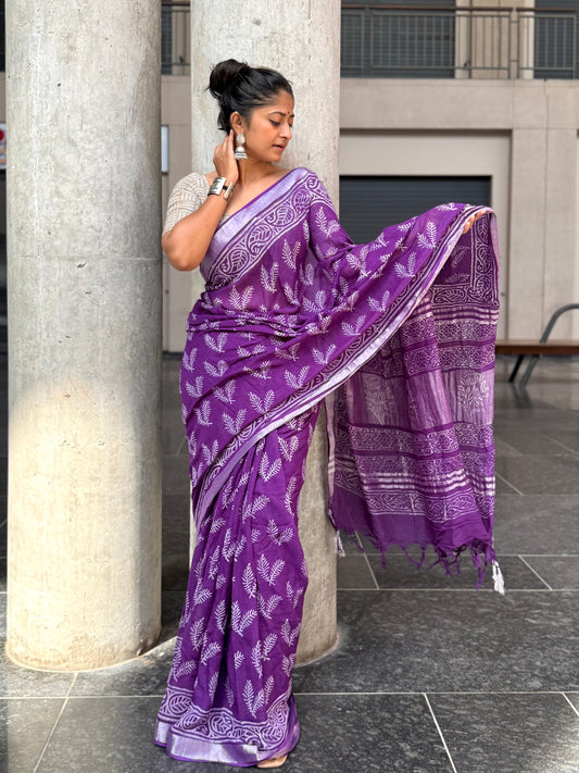 Royal Fern Saree