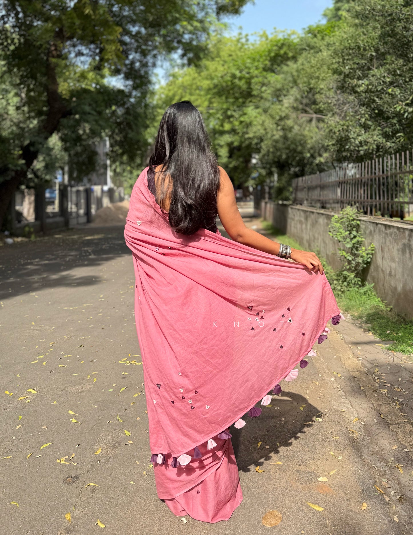 Flamingo Saree