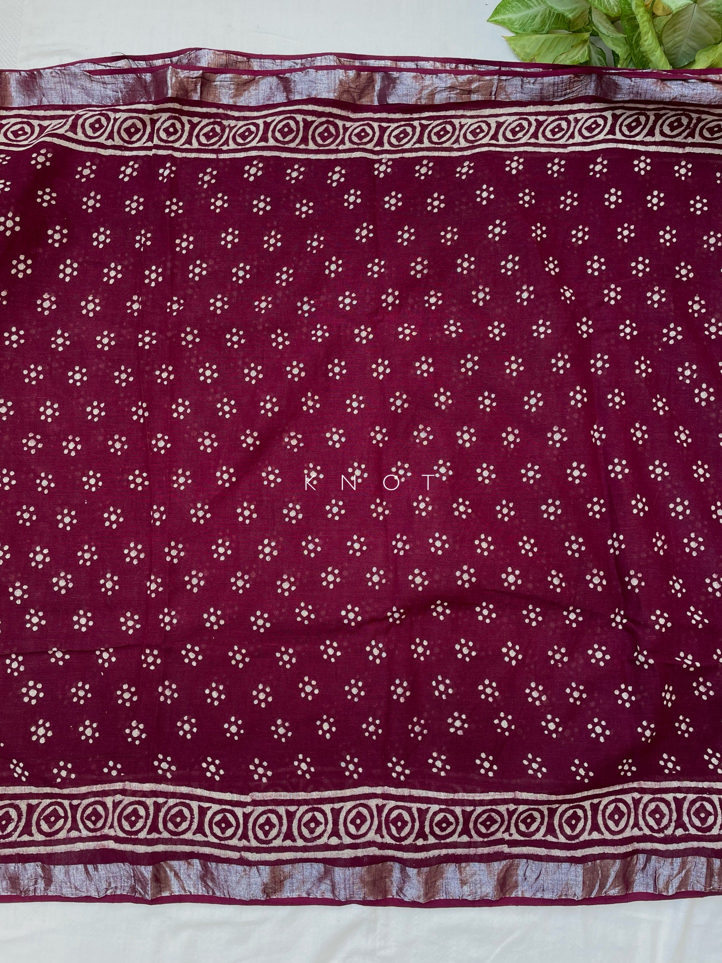 Wine Poppy Saree