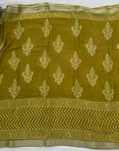 Rustic Gold Saree