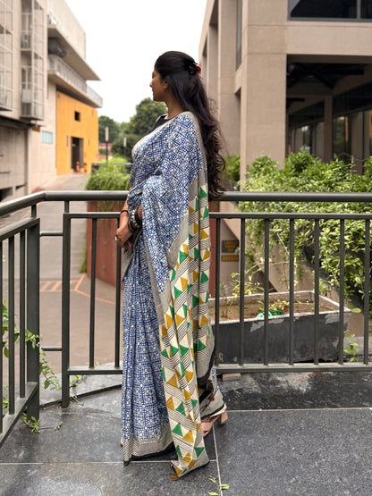 Blue Box Saree