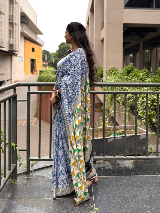 Blue Box Saree