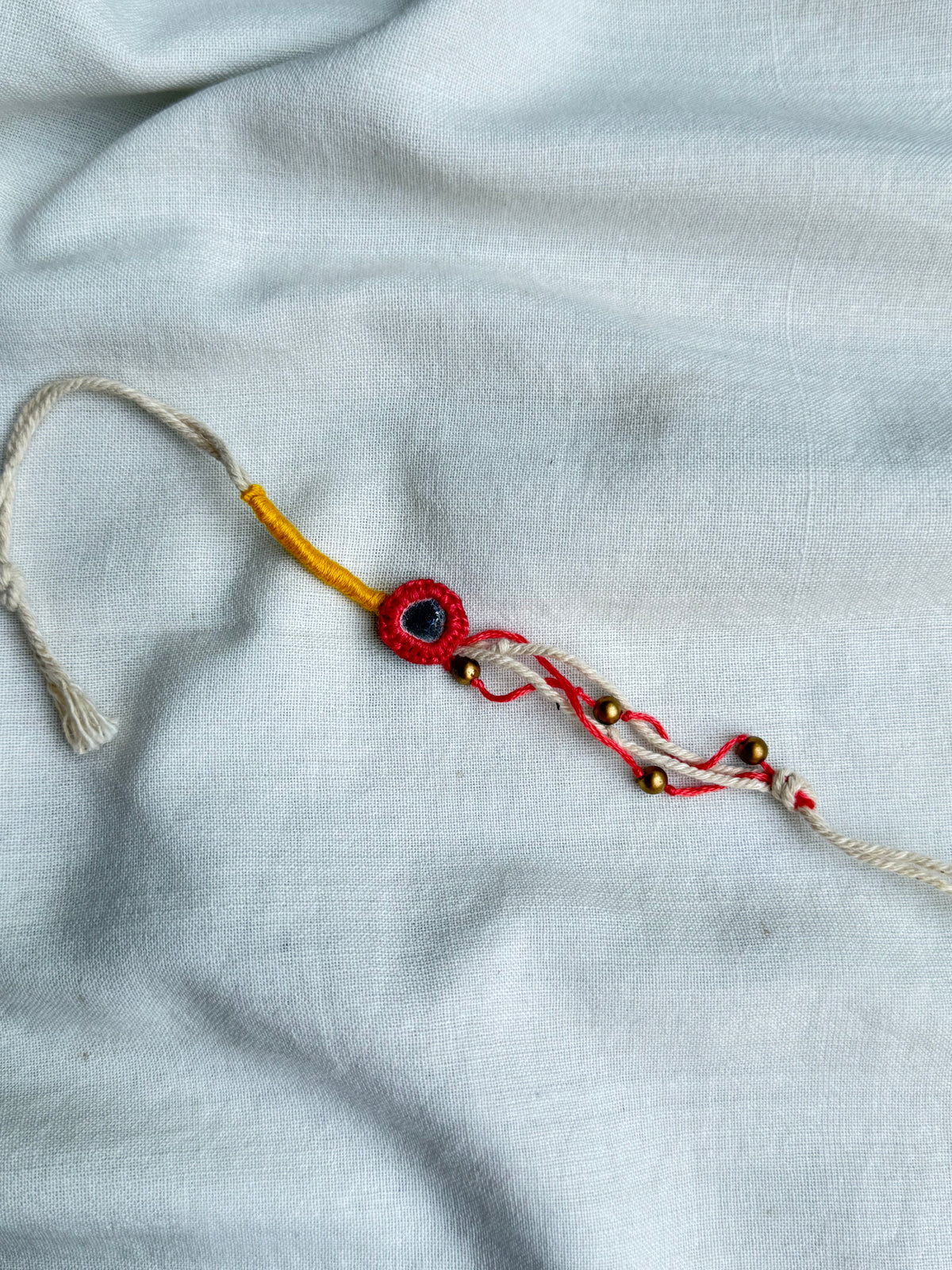 Yellow Mirror Rakhi