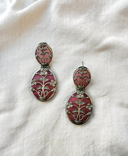 Pink Flora Earrings