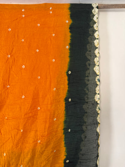 Orange Bandhani Dupatta