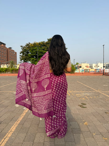 Purple Love Saree