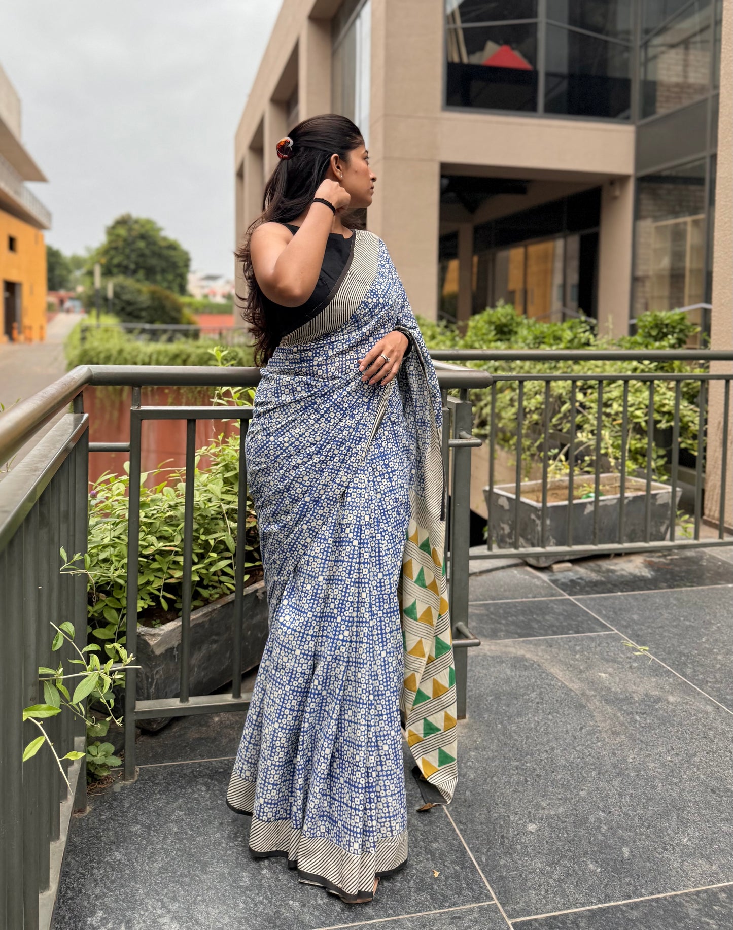 Blue Box Saree
