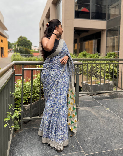 Blue Box Saree