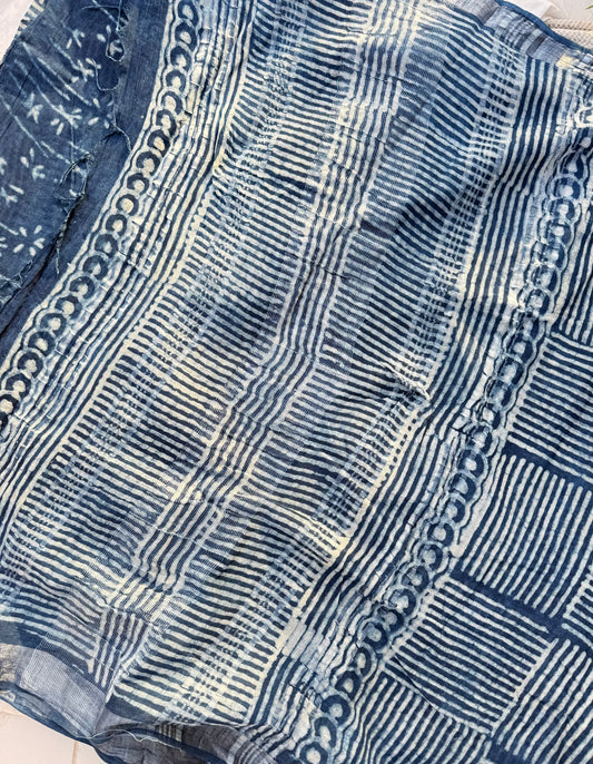 Indigo Whisper Saree