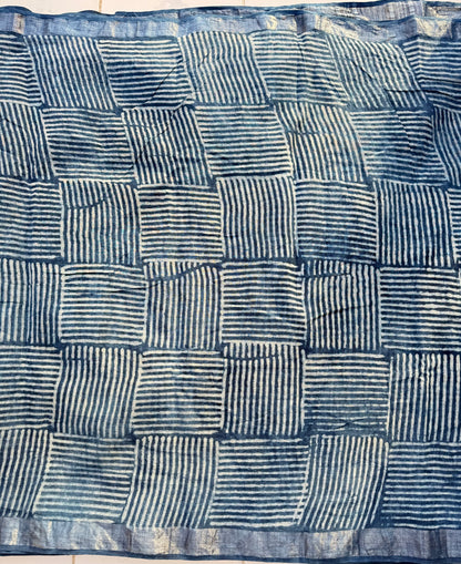 Indigo Whisper Saree