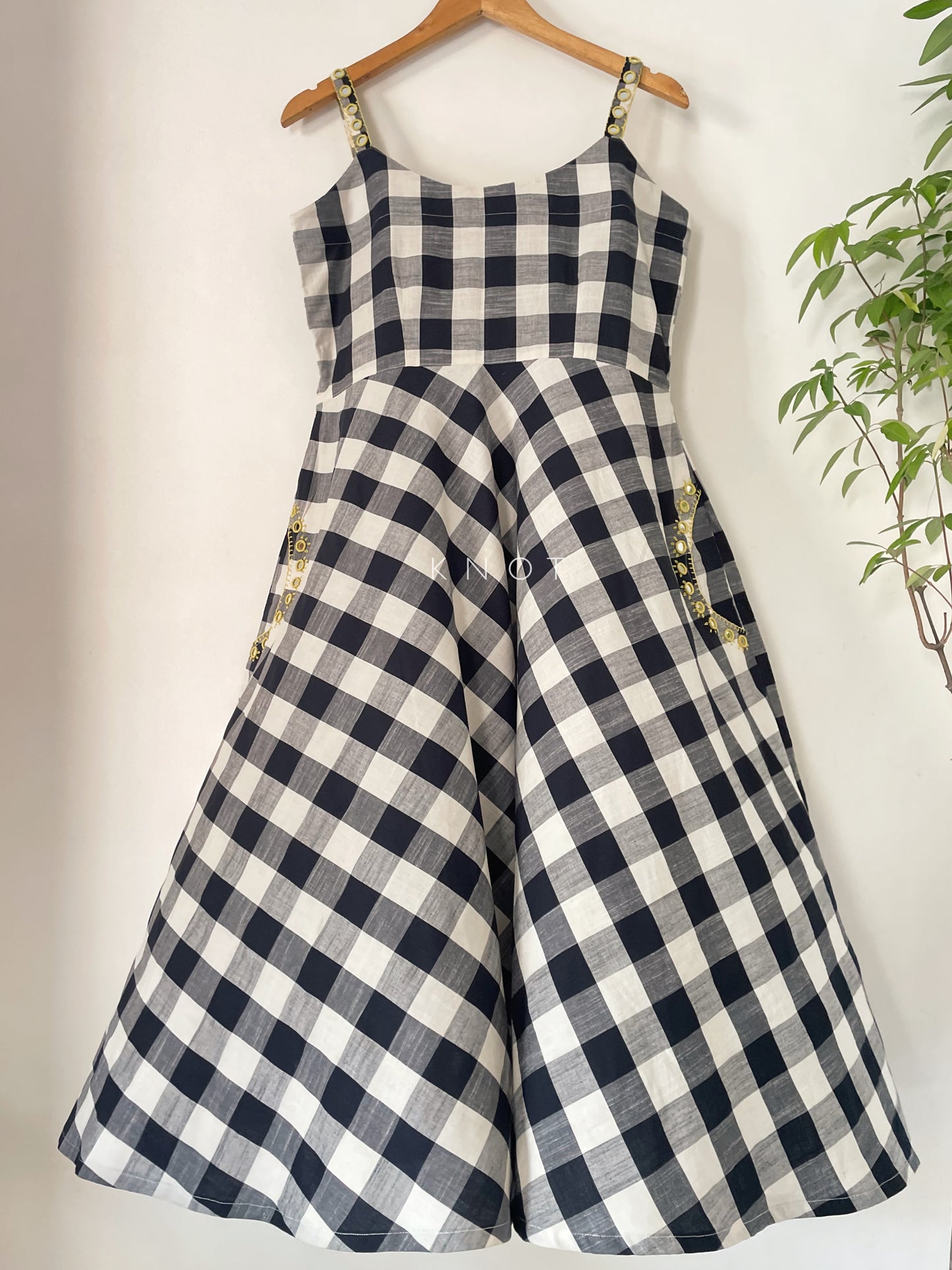 Check Swing Dress