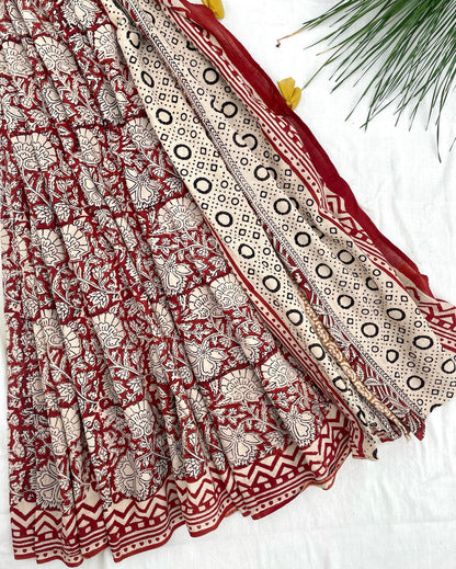 Red Summer Saree