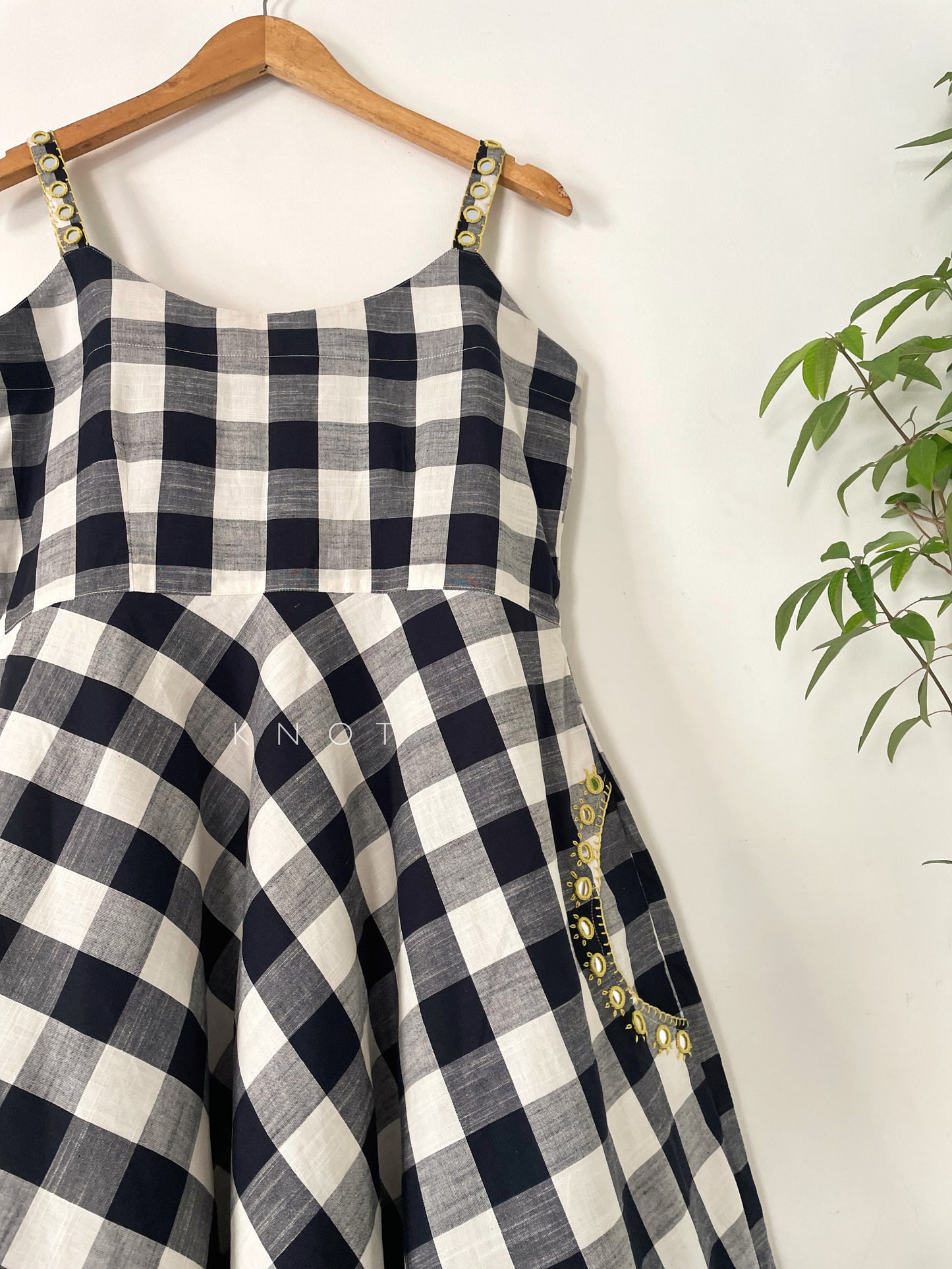 Check Swing Dress