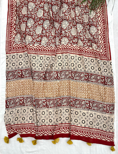 Red Summer Saree