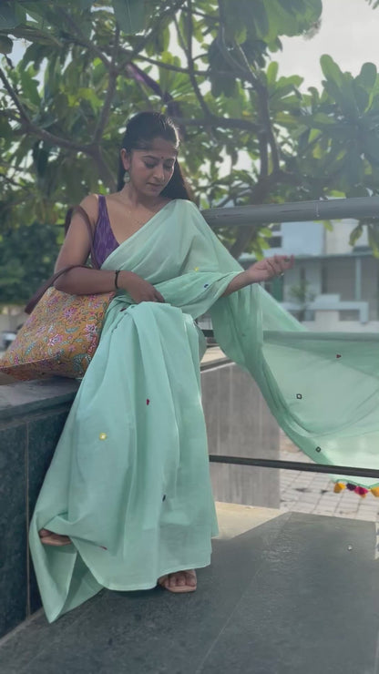 Mint Magic Saree