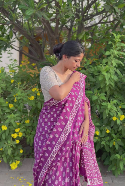 Purple Love Saree
